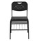 Emma and Oliver 880 lb. Capacity Plastic Chair with Book Basket